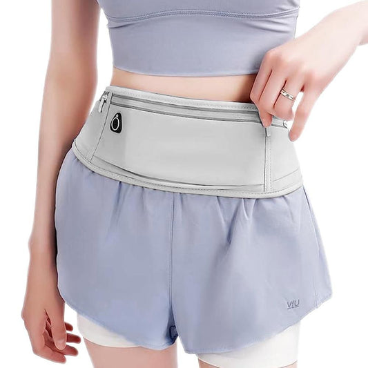 Running Belt Ultra Light Bounce Free Waist Pouch Bag Fitness Workout Belt Sport Waist Pack Exercise Waist Bag V1308-DSZKI-369-1