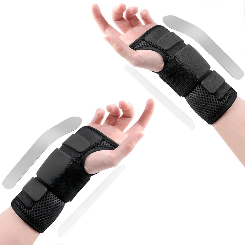 1Pair Carpal Tunnel Wrist Brace Carpal Tunnel Splint Arthritis Pain and Support For Sprained Relief Night V1308-DSZKI-373-1
