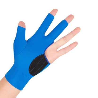 1 Pair Three Finger Billiards Gloves For Left Hand Pool And Snooker - Blue V1308-DSZKI-375-1
