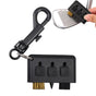 3 In 1 Golf Club Cleaning Brush Retractable Brass Nylon Groove Cleaner Tool V1308-DSZKI-376