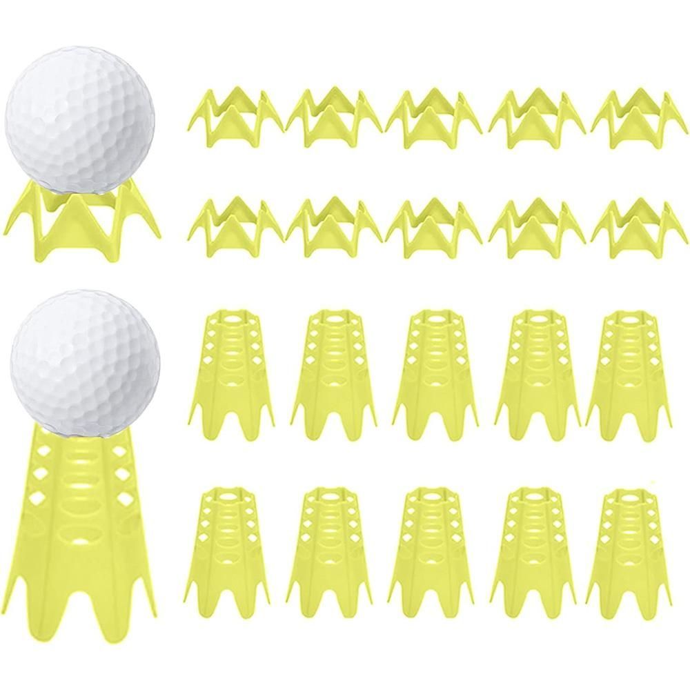 Plastic Golf Tees Golf Simulator Tees for Home Outdoor Indoor Golf Tees Simulator Practice Training - Yellow V1308-DSZKI-381-1