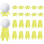 Plastic Golf Tees Golf Simulator Tees for Home Outdoor Indoor Golf Tees Simulator Practice Training - Yellow V1308-DSZKI-381-1
