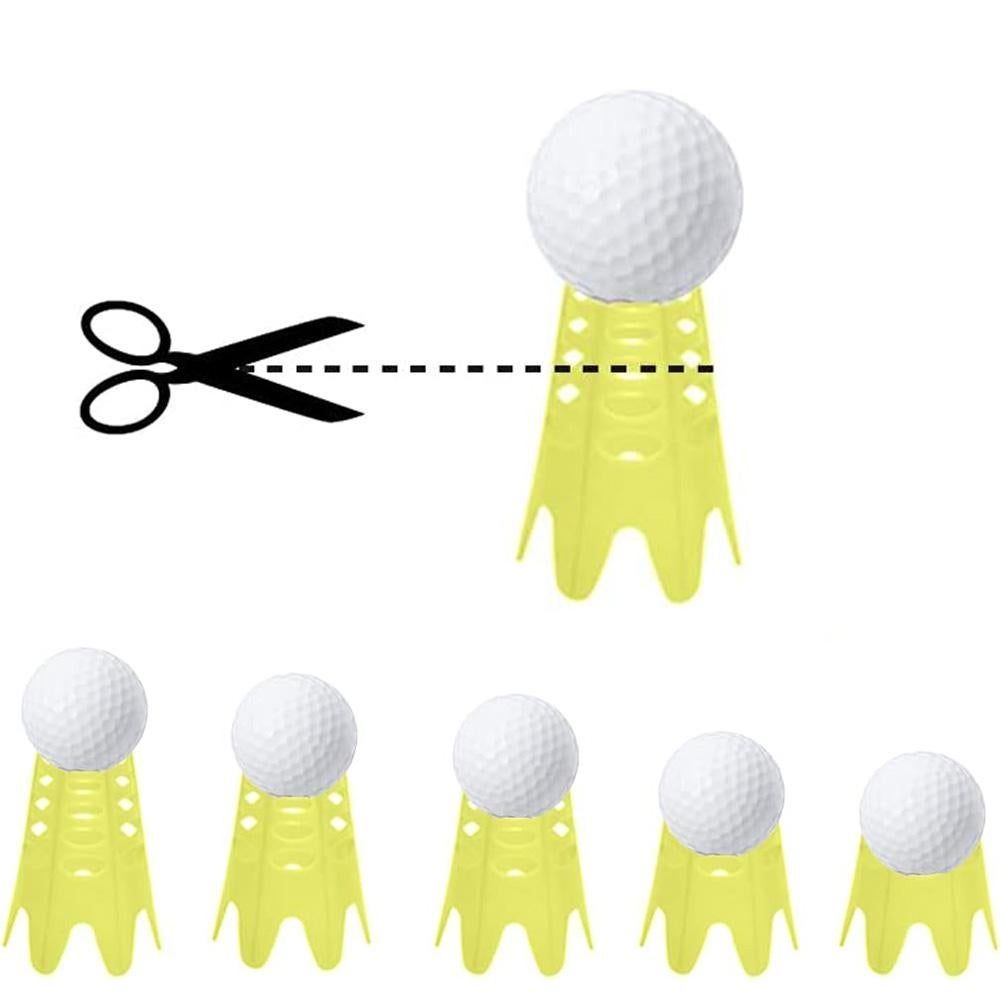 Plastic Golf Tees Golf Simulator Tees for Home Outdoor Indoor Golf Tees Simulator Practice Training - Yellow V1308-DSZKI-381-1