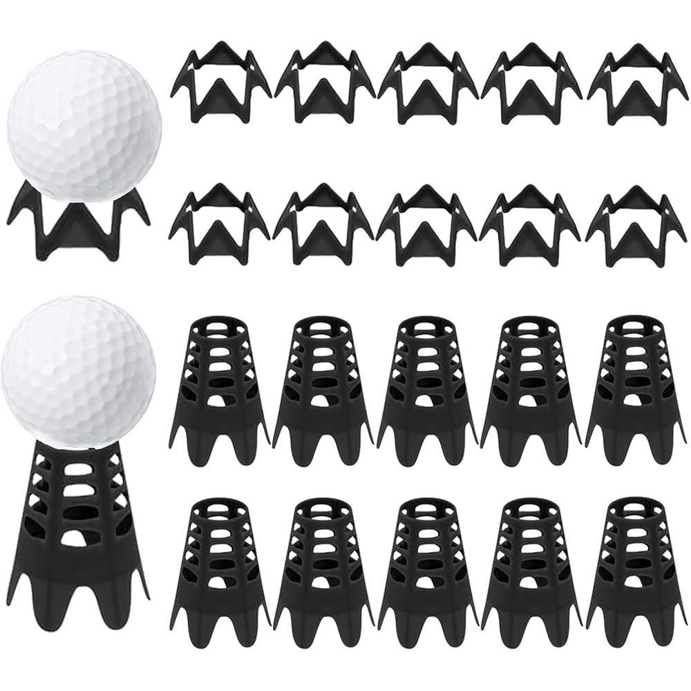 Plastic Golf Tees Golf Simulator Tees for Home Outdoor Indoor Golf Tees Simulator Practice Training - Black V1308-DSZKI-381-3