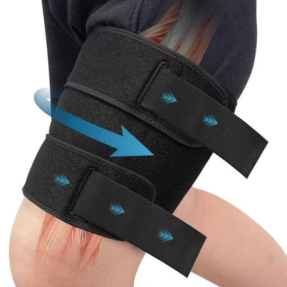 Thigh Brace Adjustable Compression Sleeve Support For Workouts V1308-DSZKI-384