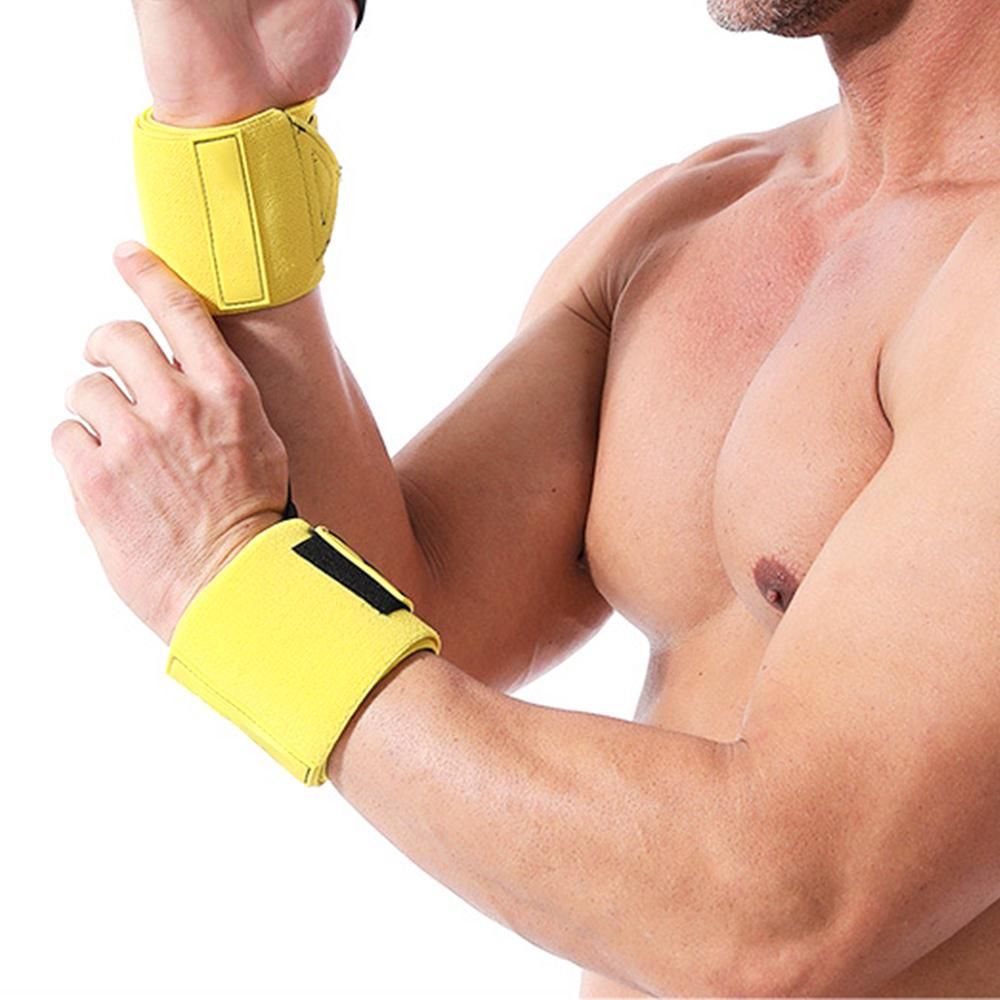 Wrist Wraps for Weightlifting and Working Out - Yellow V1308-DSZKI-385-1
