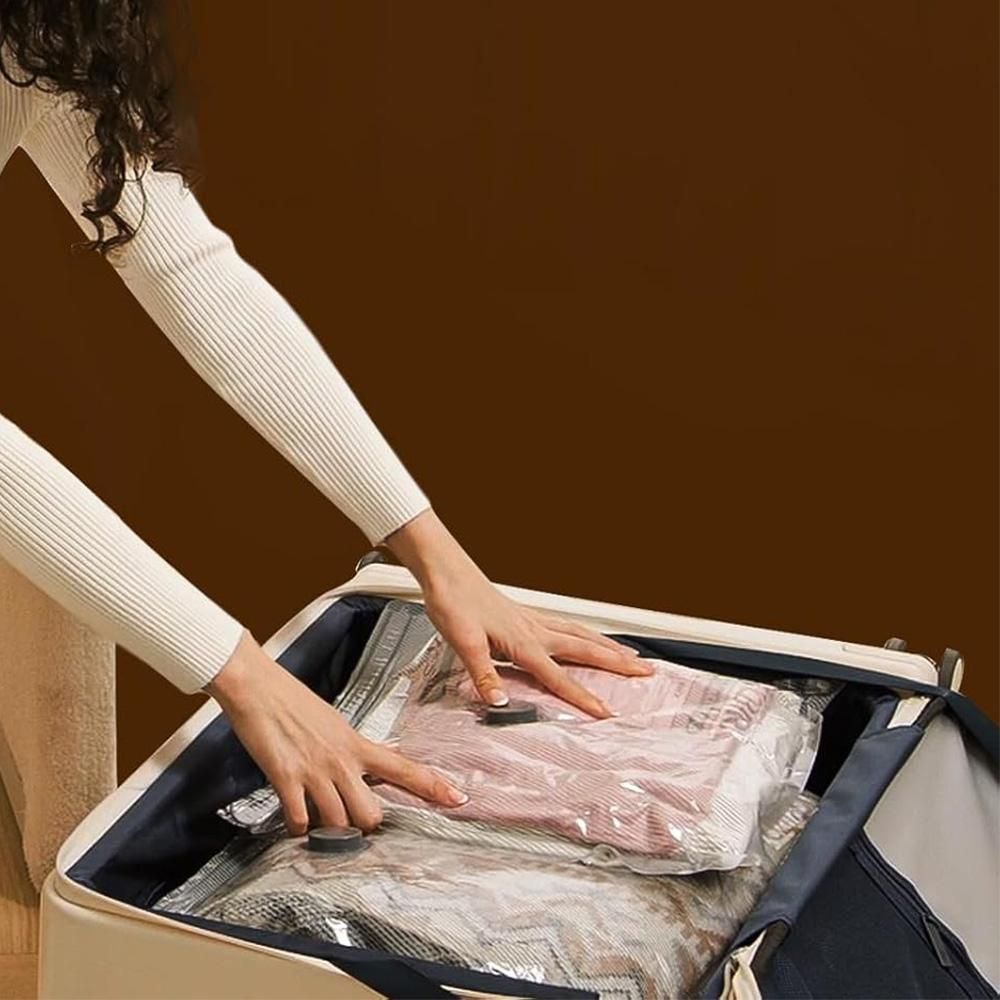 15Pcs Vacuum Bags for Travel with Rechargeable Air Pump Space Saver Compression Set V1308-DSZKI-386