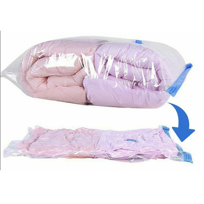 8 Pack Vacuum Storage Bags Space Saver Bags for Clothes Blankets with Valve - L V1308-DSZKI-389-3