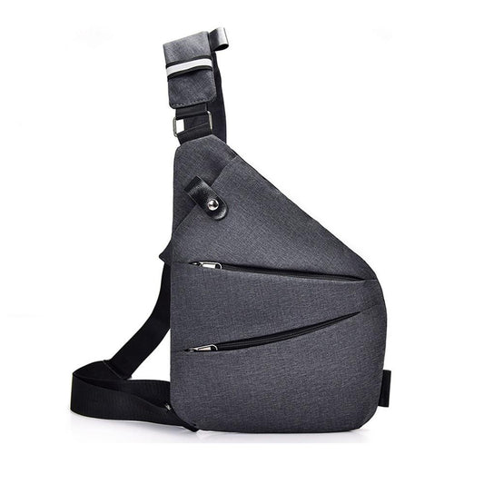 Anti Theft Sling Bag Oxford Cloth Chest Shoulder Bag Travel Crossbody Pack - Left V1308-DSZKI-390-1