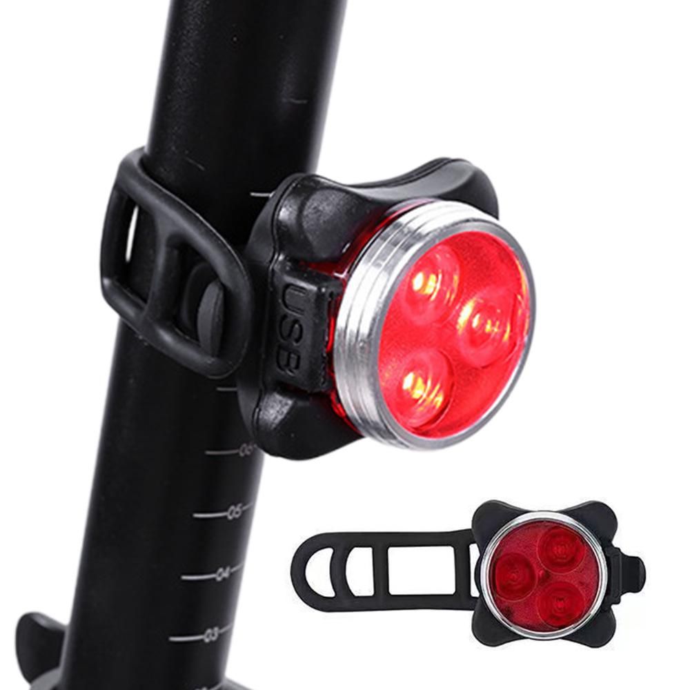 2Pcs Rechargeable Bicycle Lights Bright LED Headlight and Taillight V1308-DSZKI-392