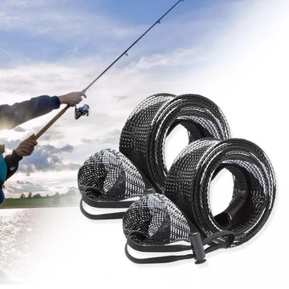 2Pcs Rod Sock Fishing Rod Sleeve Protector Pole Gloves Fishing Tools - White V1308-DSZKI-396-1
