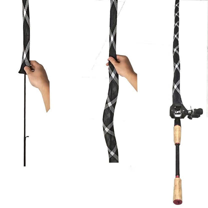 2Pcs Rod Sock Fishing Rod Sleeve Protector Pole Gloves Fishing Tools - White V1308-DSZKI-396-1