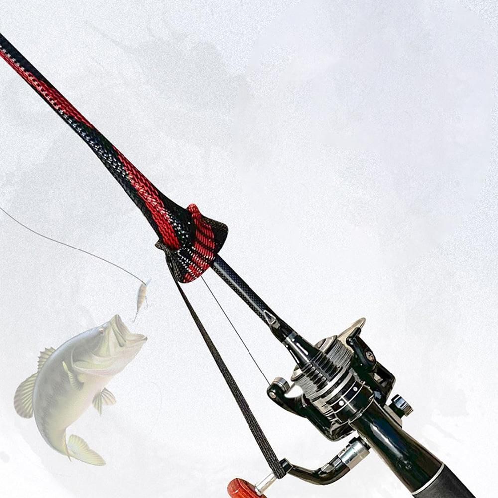 2Pcs Rod Sock Fishing Rod Sleeve Protector Pole Gloves Fishing Tools - Red V1308-DSZKI-396-2