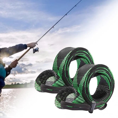 2Pcs Rod Sock Fishing Rod Sleeve Protector Pole Gloves Fishing Tools - Green V1308-DSZKI-396-3