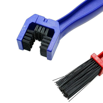 2 Pcs Dual Head Bike Chain Cleaning Brush Set for Bicycle Motorcycle Chain Cleaner V1308-DSZKI-397