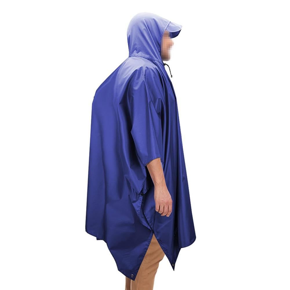 3 in 1 Portable Rain Poncho Waterproof Lightweight Emergency Raincoat with Pocket - Blue V1308-DSZKI-398-1