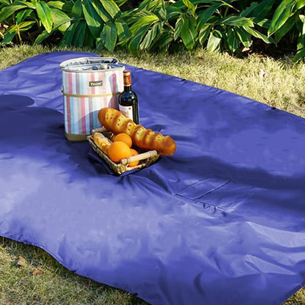 3 in 1 Portable Rain Poncho Waterproof Lightweight Emergency Raincoat with Pocket - Blue V1308-DSZKI-398-1