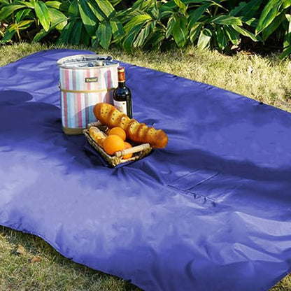 3 in 1 Portable Rain Poncho Waterproof Lightweight Emergency Raincoat with Pocket - Blue V1308-DSZKI-398-1