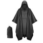3 in 1 Portable Rain Poncho Waterproof Lightweight Emergency Raincoat with Pocket - Black V1308-DSZKI-398-2