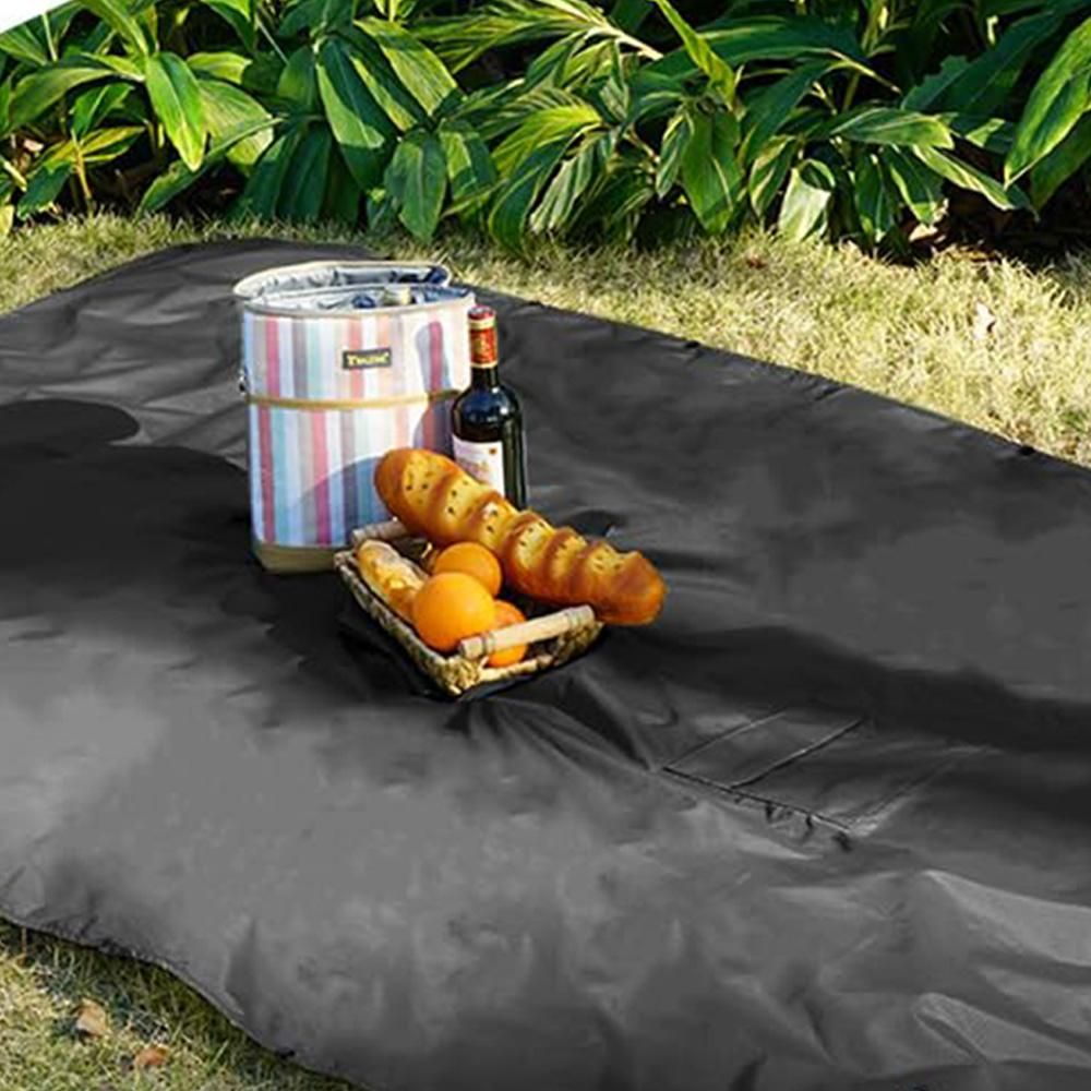 3 in 1 Portable Rain Poncho Waterproof Lightweight Emergency Raincoat with Pocket - Black V1308-DSZKI-398-2