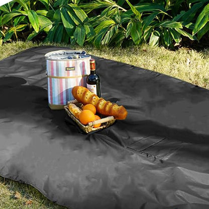 3 in 1 Portable Rain Poncho Waterproof Lightweight Emergency Raincoat with Pocket - Black V1308-DSZKI-398-2