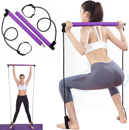 Pilates Exercise Bar With Resistance Band For Whole Body Workouts V1308-DSZKI-399