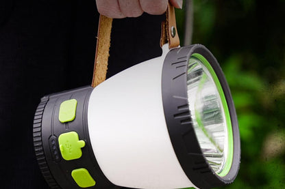 Solar Camping Lantern Rechargeable Outdoor LED Light with RGB Mood Lighting V1308-DSZKI-40