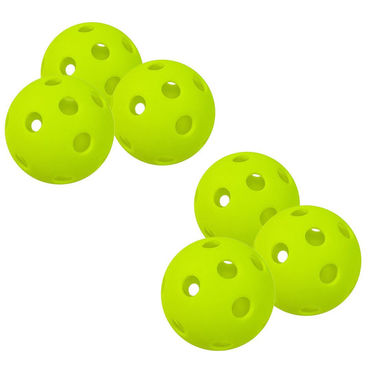 12 Packs 26 Holes Indoor Pickleball Balls for Indoor Courts (Fluorescent Green) V1308-DSZKI-407