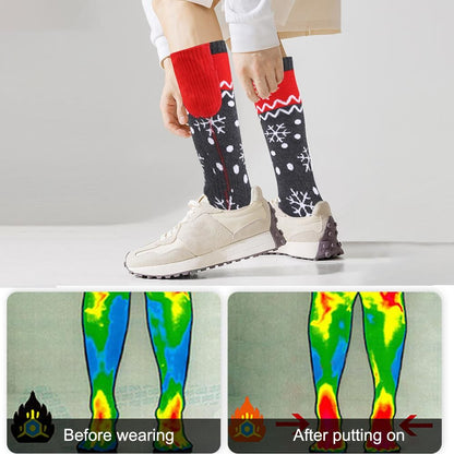 Heated Socks Rechargeable 5000mAh APP Remote Control Washable Winter (Blue) V1308-DSZKI-411