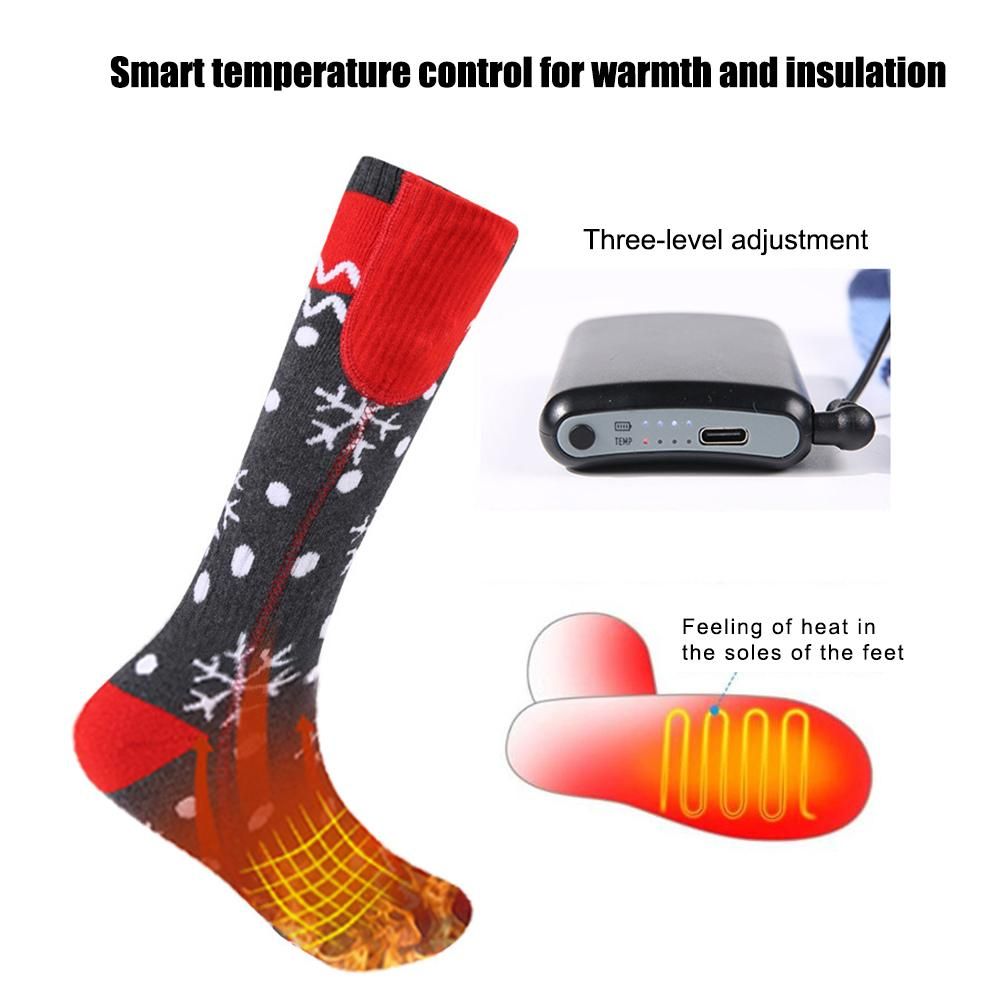 Heated Socks Rechargeable 5000mAh APP Remote Control Washable Winter (Blue) V1308-DSZKI-411