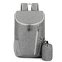 Large Capacity Foldable Lightweight Water-Resistant Sports Outdoor Gym Backpack (Light Grey) V1308-DSZKI-413