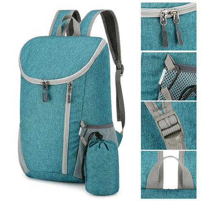 Large Capacity Foldable Lightweight Water-Resistant Sports Outdoor Gym Backpack (Light Grey) V1308-DSZKI-413