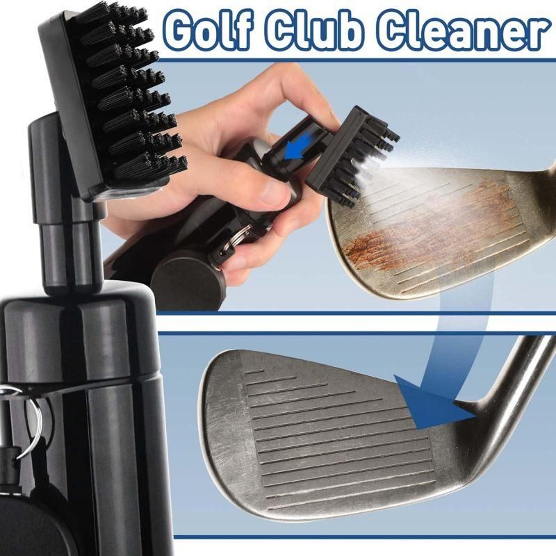 Golf Club Cleaner Brush with 5oz Water Spray Bottle Golf Cleaning Kit with Clip V1308-DSZKI-416