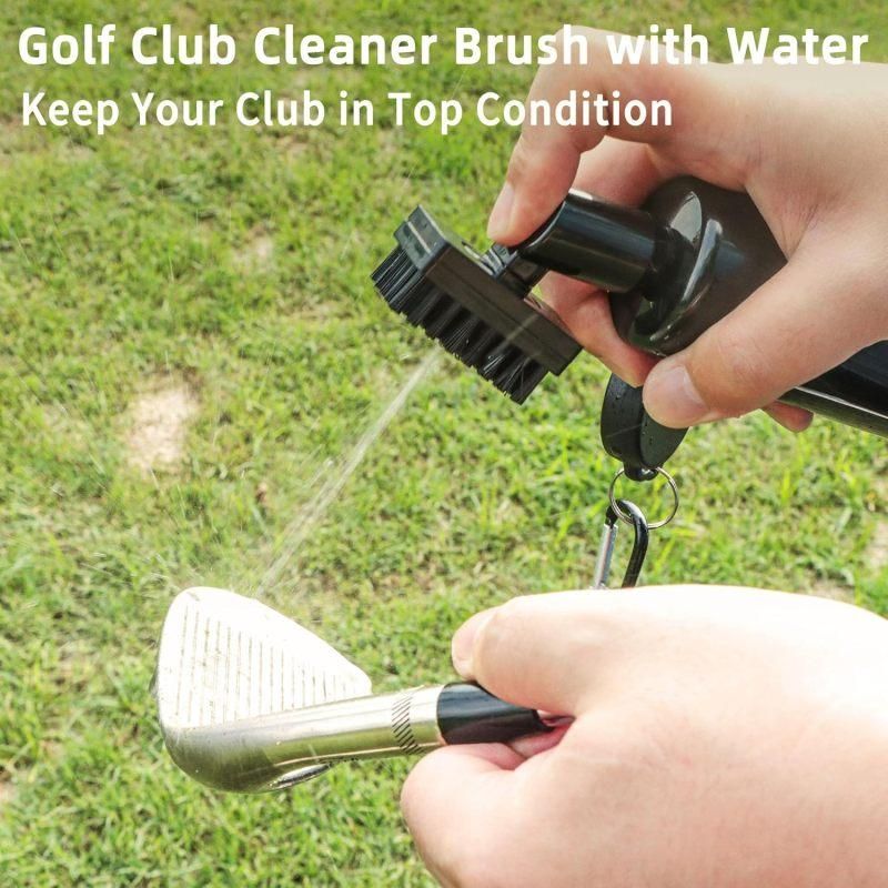 Golf Club Cleaner Brush with 5oz Water Spray Bottle Golf Cleaning Kit with Clip V1308-DSZKI-416