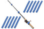 10Pcs Fishing Rod Straps Fishing Rod Clips for Casting Spinning Fly Rods - Blue V1308-DSZKI-417-2