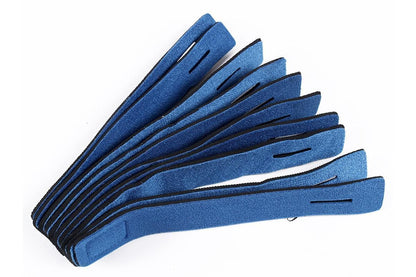 10Pcs Fishing Rod Straps Fishing Rod Clips for Casting Spinning Fly Rods - Blue V1308-DSZKI-417-2
