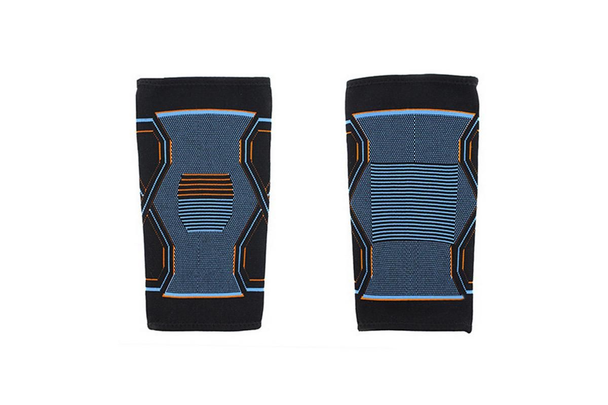 2-Pack Knitted Knee Support Sleeve Leg Brace for Gym Sports Running(L) V1308-DSZKI-418-1