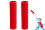 2PCS Bicycle Handle Bar Grips Rubber Grips For BMX MTB Cycle Road Mountain Bike - Red V1308-DSZKI-419-1