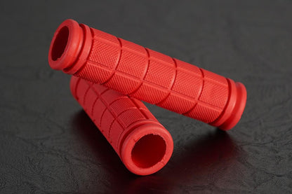 2PCS Bicycle Handle Bar Grips Rubber Grips For BMX MTB Cycle Road Mountain Bike - Red V1308-DSZKI-419-1