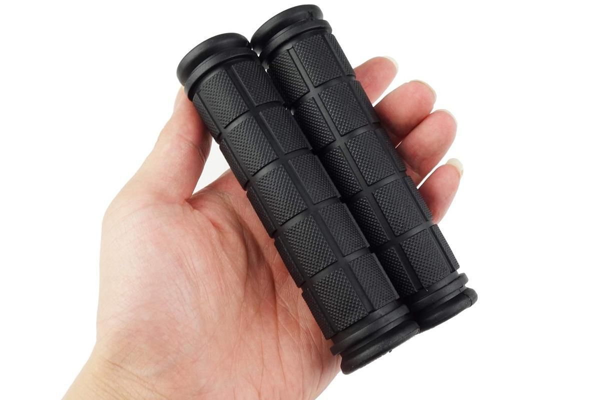 2PCS Bicycle Handle Bar Grips Rubber Grips For BMX MTB Cycle Road Mountain Bike - Black V1308-DSZKI-419-3