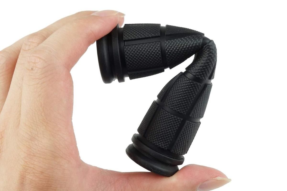 2PCS Bicycle Handle Bar Grips Rubber Grips For BMX MTB Cycle Road Mountain Bike - Black V1308-DSZKI-419-3