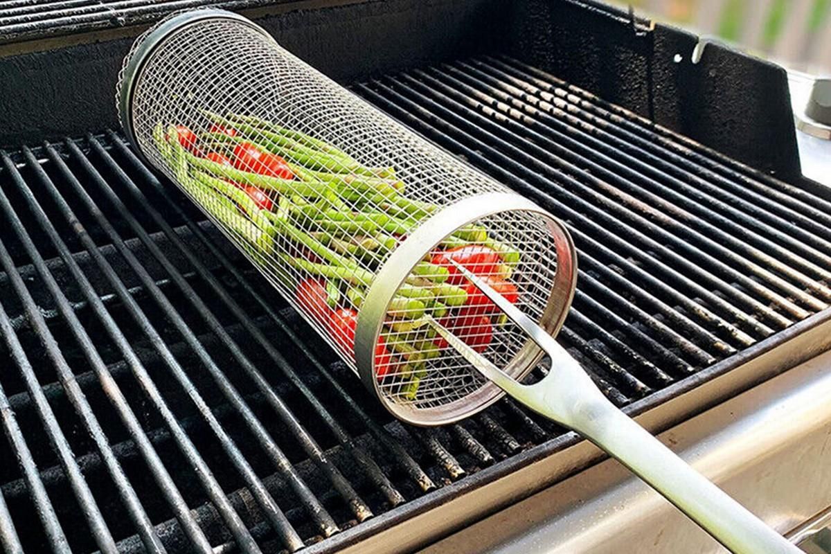 Rolling Grilling Basket -30cm V1308-DSZKI-42-2