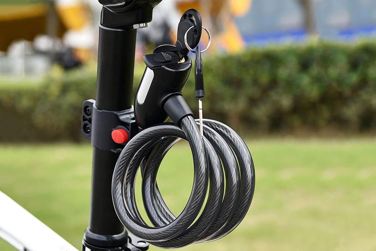 4FT Combination Bike Lock Heavy Duty Anti-Theft Cable Lock for Bicycles E-Bikes V1308-DSZKI-420