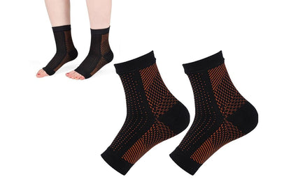 Compression Short Socks Ankle Support Socks -Nude / L V1308-DSZKI-424-2