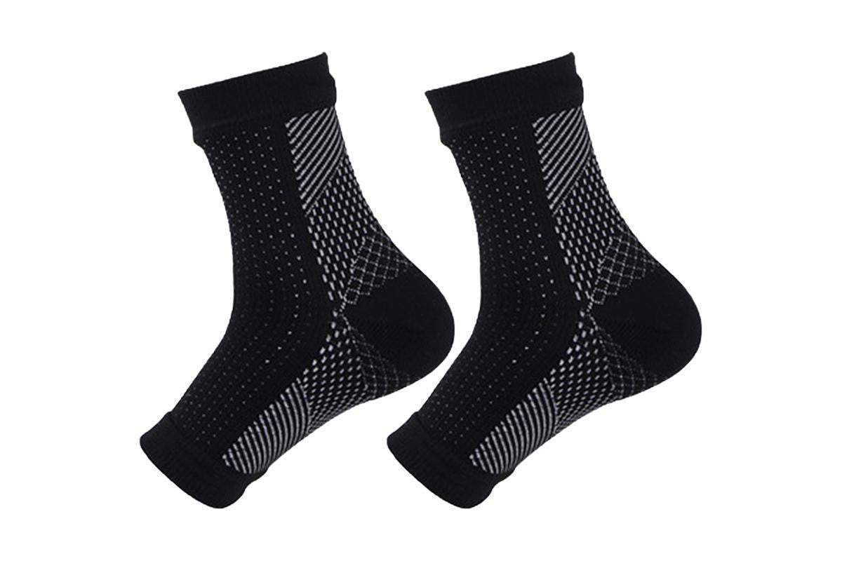 Compression Short Socks Ankle Support Socks -Black / L V1308-DSZKI-425-2