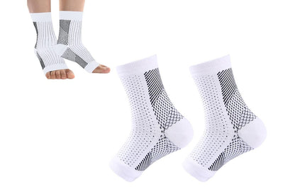 Compression Short Socks Ankle Support Socks -Orange / L V1308-DSZKI-426-2