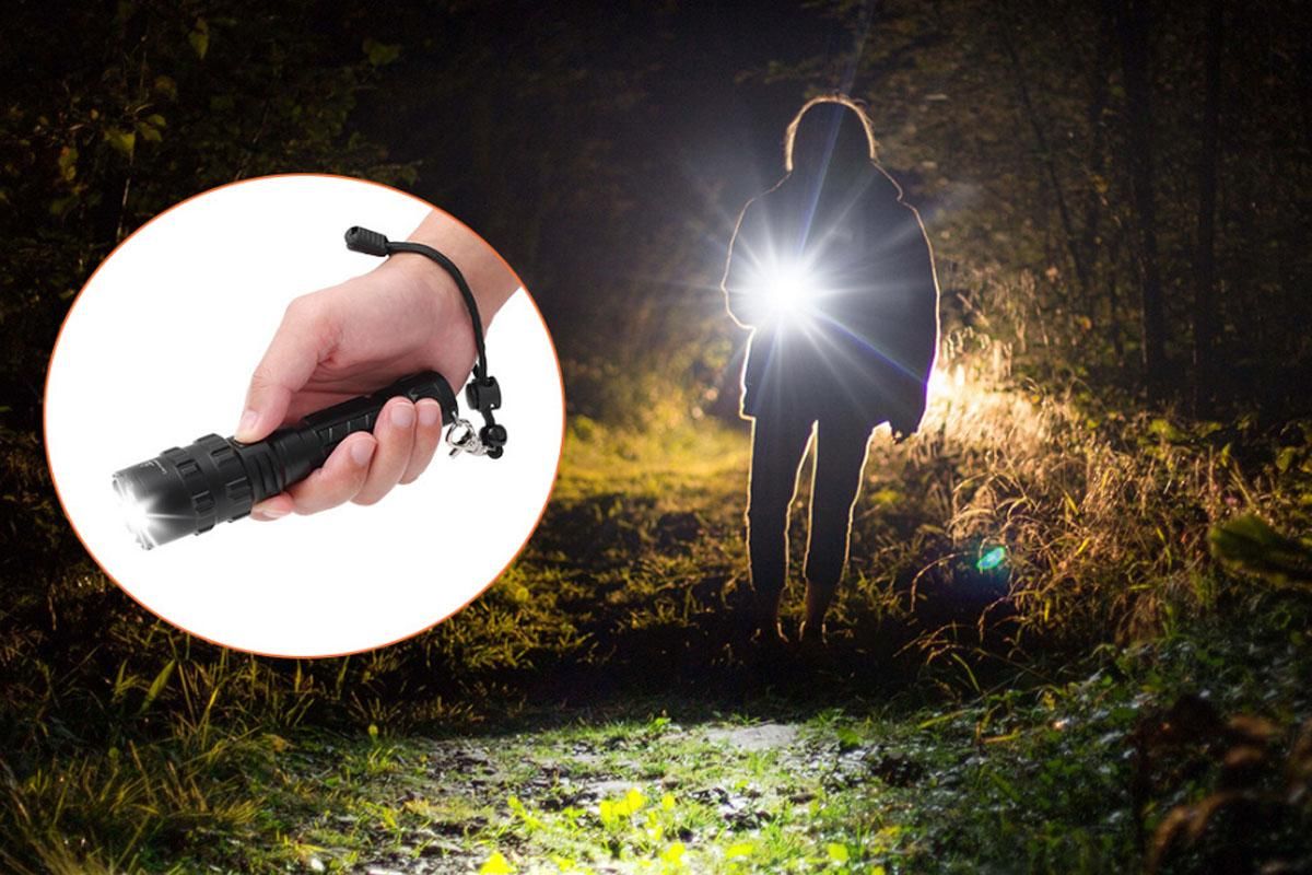 Rechargeable Flashlights High Lumens Flashlight Powerful Tactical Flashlights Flashlight for Emergency Camping V1308-DSZKI-43