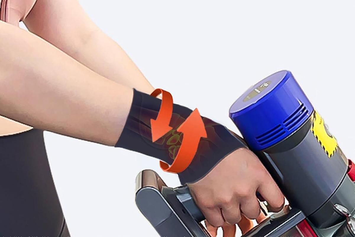 2X Adjustable Wrist Brace Wrist Support Protection Strap Compatible With Both Hands - Black V1308-DSZKI-435-1