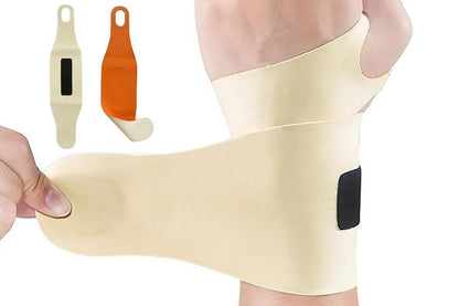 2X Adjustable Wrist Brace Wrist Support Protection Strap Compatible With Both Hands - Orange V1308-DSZKI-435-2