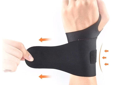 2X Adjustable Wrist Brace Wrist Support Protection Strap Compatible With Both Hands - Orange V1308-DSZKI-435-2